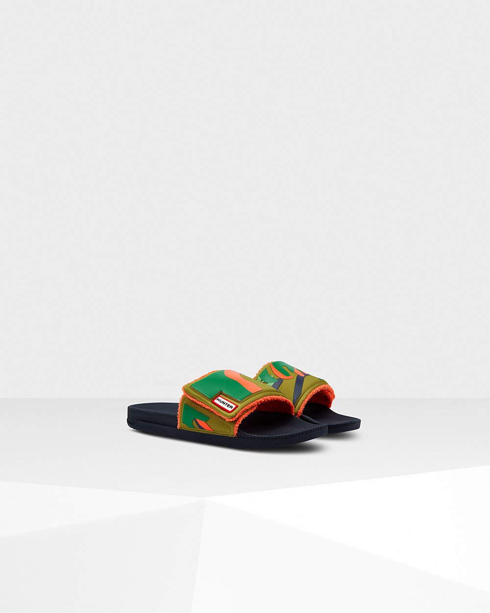 Hunter Badesandaler Herre Grøn | Original Rockpool Camo Print Adjustable | GHSIR-5830